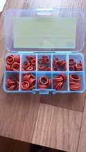 Ring Silicone Washer Assortment-Kit-Set VMQ Red Thickness