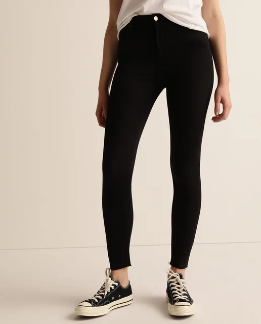 Green Coast El Inglés Pantalones Vaquero Jeans pitillo de Mujer Cintura Alta Algodón Liso Negro Verde Gris Moda|Pantalones cortos| - AliExpress