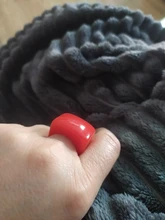 Anillos Vintage de resina negra con diseño geométrico para mujer, joyería de moda, anillo Simple para niña, venta al por mayor