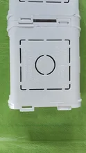 Caja de montaje de Cassette, caja de empalme oculta tipo 86, caja de montaje interno, Caja Blanca, roja y azul