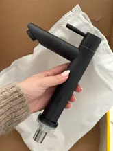 Kitchen-Sink-Faucet Water-Taps Bathroom Basin Stainless-Steel Black for G1/2in