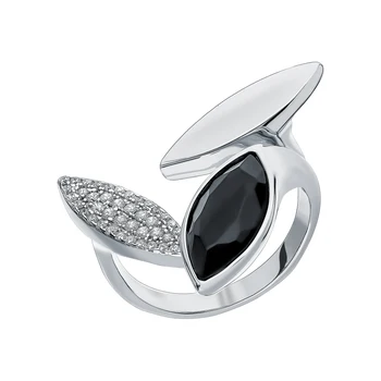 

Silver ring with zirconium, sieve and cubic zirconium sunlight sample 925