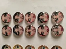 Matryoshka rusa, 10 Uds., mezcla de 12mm/18mm/20mm/25mm, cabujones redondos de cristal para hacer fotos