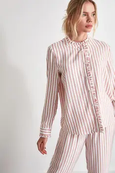 

Trendyol Striped Woven Pajamas set THMAW21PT0290