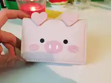 Trifold Wallets Money-Purses Female Small Cartoon Cute Ladies Women Pig New