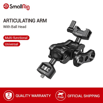 

SmallRig Articulating Magic Arm with 1/4" Thread Screw Ballhead and NATO Clamp Ballhead Monitor Mount -2071