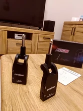 Transmisor y receptor de sistema de guitarra inalámbrico, 2,4G, para bajo de guitarra, batería de litio recargable integrada, rango de transmisión de 30M