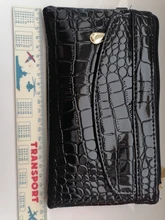 Bolso de mano de PU para mujer, cartera larga informal, monedero de grano Litchi, bolsa con cierre para muñeca, bolsillo para teléfono, tarjetero de crédito