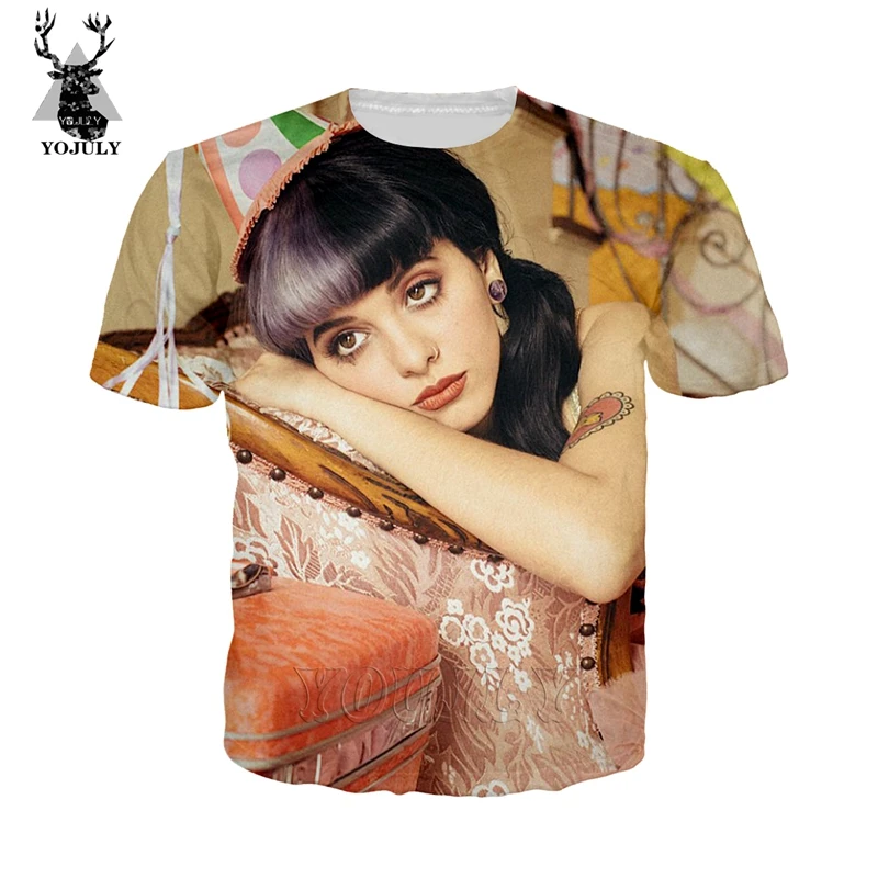 Melanie Martinez, футболка, cosy off white, мужская, 3d принт, косплей, футболки, мода, хип-хоп, Круглый ворот, короткий рукав, уличная одежда, топы, A522