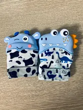 Mitones de silicona para dentición de bebé, guante mordedor de sonido para recién nacido, mordedor de lactancia masticable, juguete Natural para dejar de chupar el pulgar