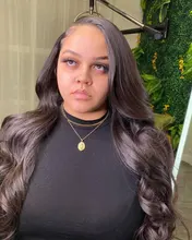 Tinashe-Peluca de cabello humano ondulado con encaje Frontal, peluca de cabello humano brasileño con cierre de 4x4 6x6, densidad del 250, 28 y 30 pulgadas