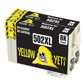 

2Black 502XL Compatible Ink Cartridge T502 502 for Epson Expression Home XP-5100 XP-5105 WF-2860DWF WF-2865DWF Printer