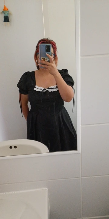 Bonito conjunto de vestido de traje de animación Lolita Maid