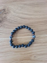 Pulsera de cuentas estilo tibetano para hombre, brazalete de abalorios, piedra de luna, diseño lava, buda, budista, chacras