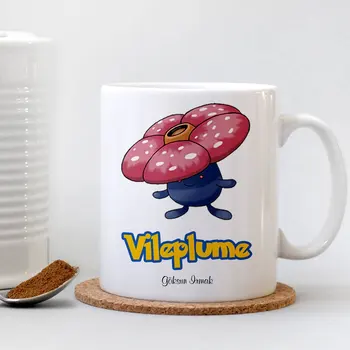 

Personalized Pokemon Vileplume White Mug Cup