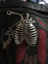 Collar de pecho anatómico para hombre, jaula de costilla humana, esqueleto colgante, moda novedosa, joyería de biología médica Vintage para hombre 2019