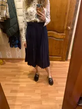 Pleated-Skirt Belt A-Line Simplee Stripe Women British-Style Elegant Fashion with Autumn