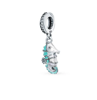 

Silver Pendant-charm with cubic zirconia and enamel sunlight sample 925