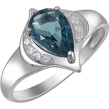 

Jewelry Tradition ring with cubic zirconia and Swarovski crystal in silver