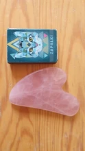 Gua sha-Tabla de piedra de Jade Natural, masajeador de cuarzo rosa, placa Guasha, rascador facial, herramientas para cara, cuello y espalda
