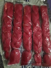 XINRAN pelo trenzado tamaño gigante sintético trenza extensión de pelo blanco/Negro mujeres estilo caliente rosa púrpura azul Rubio puro Color de Piano