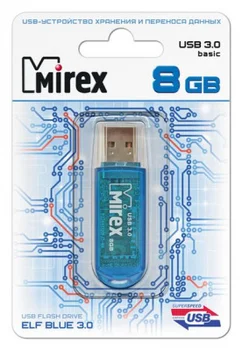 

Flash drive 8GB USB-3.0 mirex elf Blue