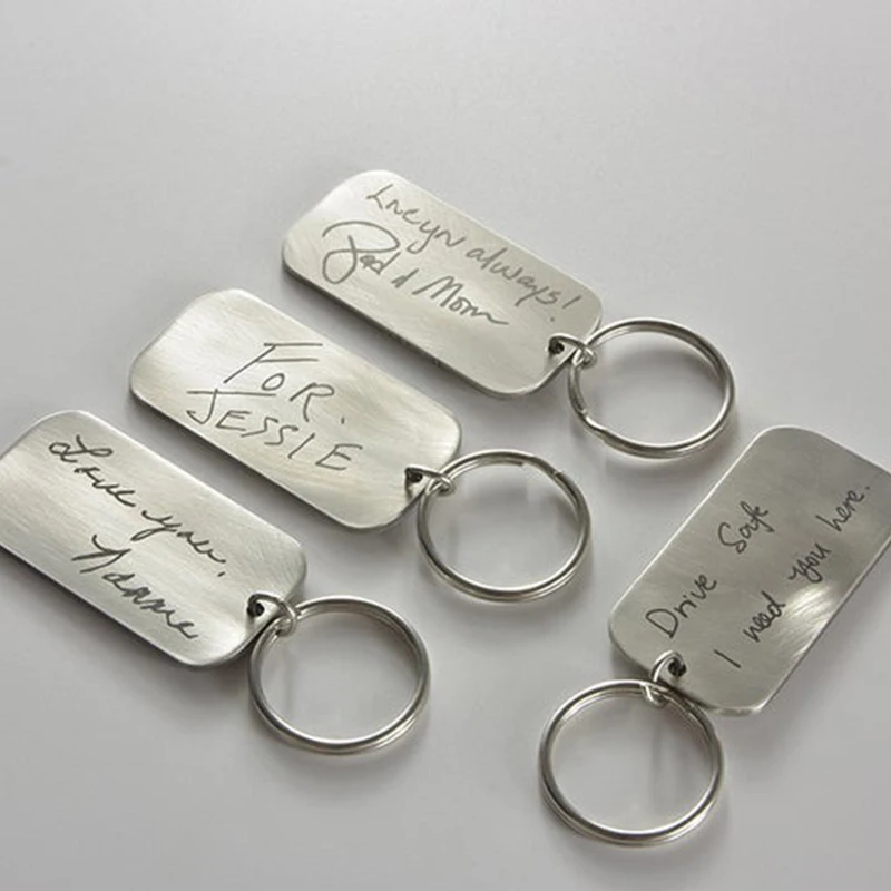 

Actual Handwriting Keychain Signature Keychain Handwritten Keychain Personalized Keychain Groomsmen Gift Ideas Custom Gifts