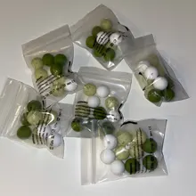 Cuentas de silicona para mordedor de bebé, cadena de chupete DIY de 12mm, cuentas de silicona sin BPA, collar de dentición para bebé, accesorios de juguete, 60 uds.