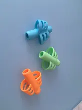 Lápiz para escribir para niños, soporte para bolígrafo de silicona para aprender a practicar, dispositivo para corregir postura, 3 uds.