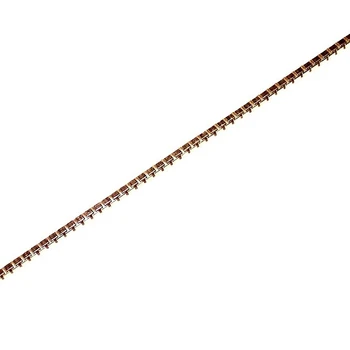 

Bracelet Gold plated Venetian chain 19cm. Unisex locking carabiner