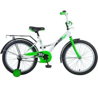 

Bicycle with foot brake novatrack 20 "strike, white-green novatrack 2033 strike. wtg8