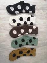 NIÑOS Calcetines de algodón niños Otoño e Invierno de lunares para chicas niños deporte tiras calzado 5 pares barato SandQ Baby nuevo