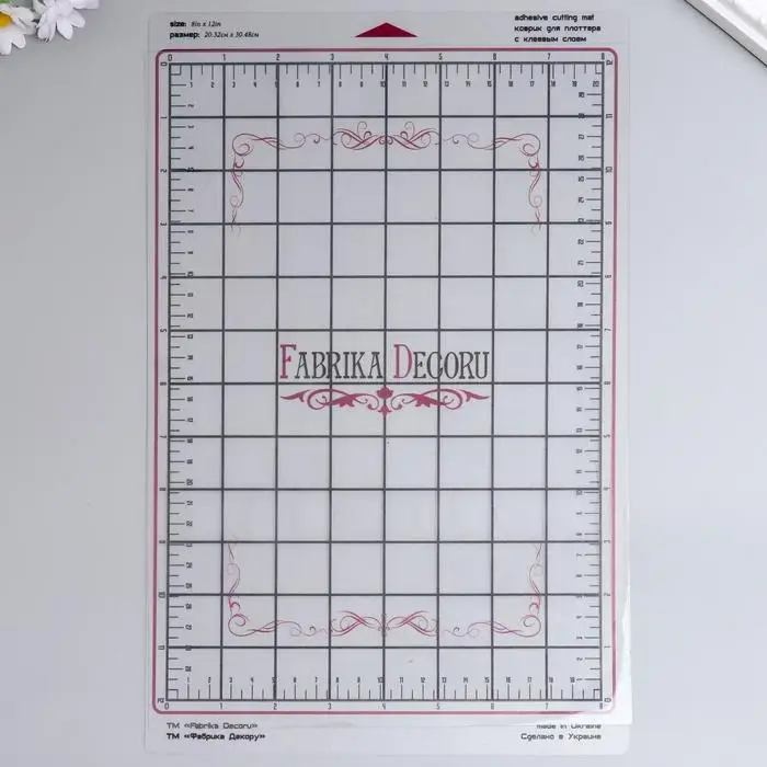 Сменный коврик для плоттера Fabrika Decoru 20 3х30 5 см прозрачный | Канцтовары офиса и дома
