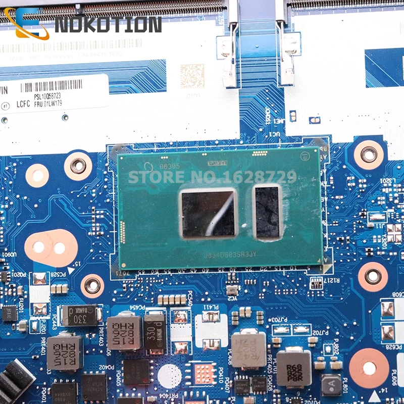 remarkable  NOKOTION 01LW192 EE480 EE580 NM-B421 For Lenovo ThinkPad E480 E580 laptop motherboard SR3LA I5-8520