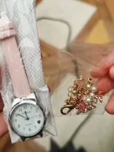 Zegarki Damskie-Reloj de estudiante para mujer, correa de cuero, de pulsera negra, con esfera en forma de corazón, relojes finos baratos