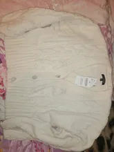 Westay jeli-cárdigan de punto para mujer, suéter grueso, suelto, de manga linterna, botón de perla, corto, dulce y estilo perezoso, primavera 2021