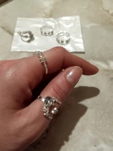 IPARAM-Conjunto de anillos de unión para mujer, de cristal geométrico, dorado, Vintage, bohemio, luna y estrella, diseño de personalidad, conjunto de anillos, regalo de joyas de fiesta