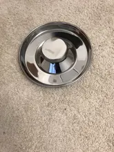 Dog-Bowl Puppy-Litter Stainless-Feeder Dish-Weaning Pet Food-Feeding Silver
