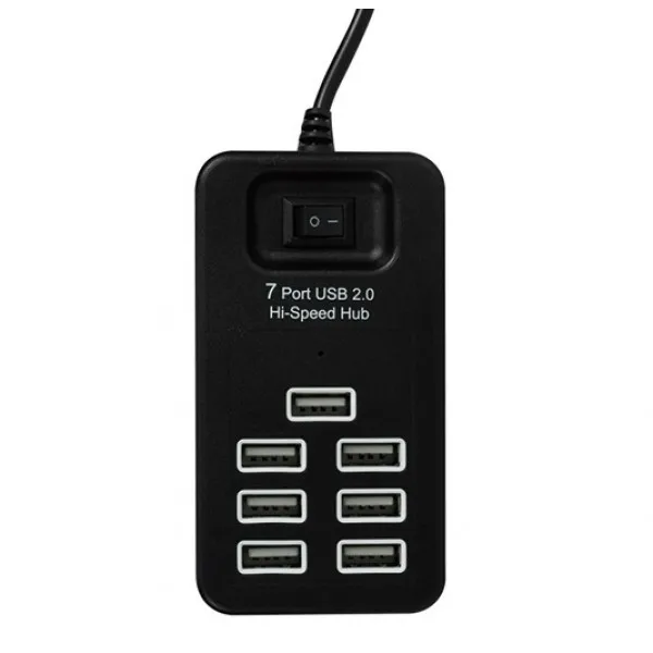 Разветвитель USB HUB 7 портов P-1602(Черный