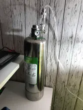 Kit de sistema generador de CO2 para acuario, cilindro generador de co2 de acero inoxidable, Kit de Reactor de dióxido de carbono para plantas