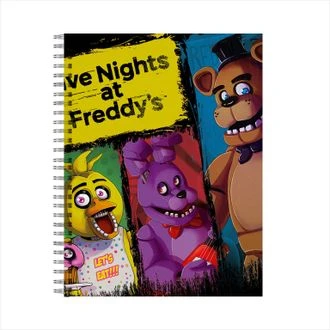 Caderno 5 noites com freddie cinco noites no freddy & #039;s fnaf,  animatronics n° 17, a4 - AliExpress