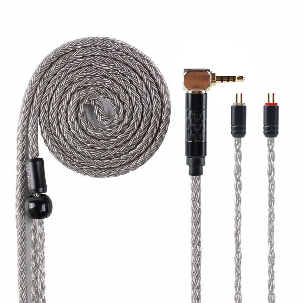 HiFiHear 16 Core Silver Plated Copper Cable 2.5/3.5mm Balanced Cable With MMCX/2PIN/QDC for BLON BL-01 BL-03 KZ ZSX ASX EDX DQ6