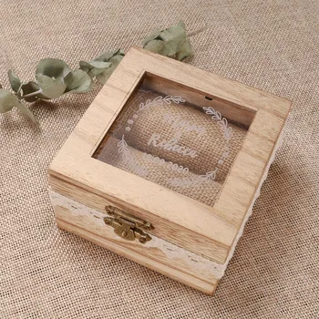 

Personalized Wooden Ring Bearer Box Custom Rustic Wedding Ring Box ﻿Acrylic Ring Bearer Box Engagement Box Proposal Ring Box