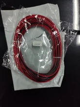Cable eléctrico de cobre estañado de 2 pines, Cable de extensión de alimentación de larga duración, 300V, PVC, rojo, negro, 18, 20, 22 AWG