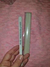 10 Uds. De limas de madera para uñas, 100/180 180/240 grises, bloque de amortiguación, limas profesionales para manicura y pedicura, herramientas de pulido
