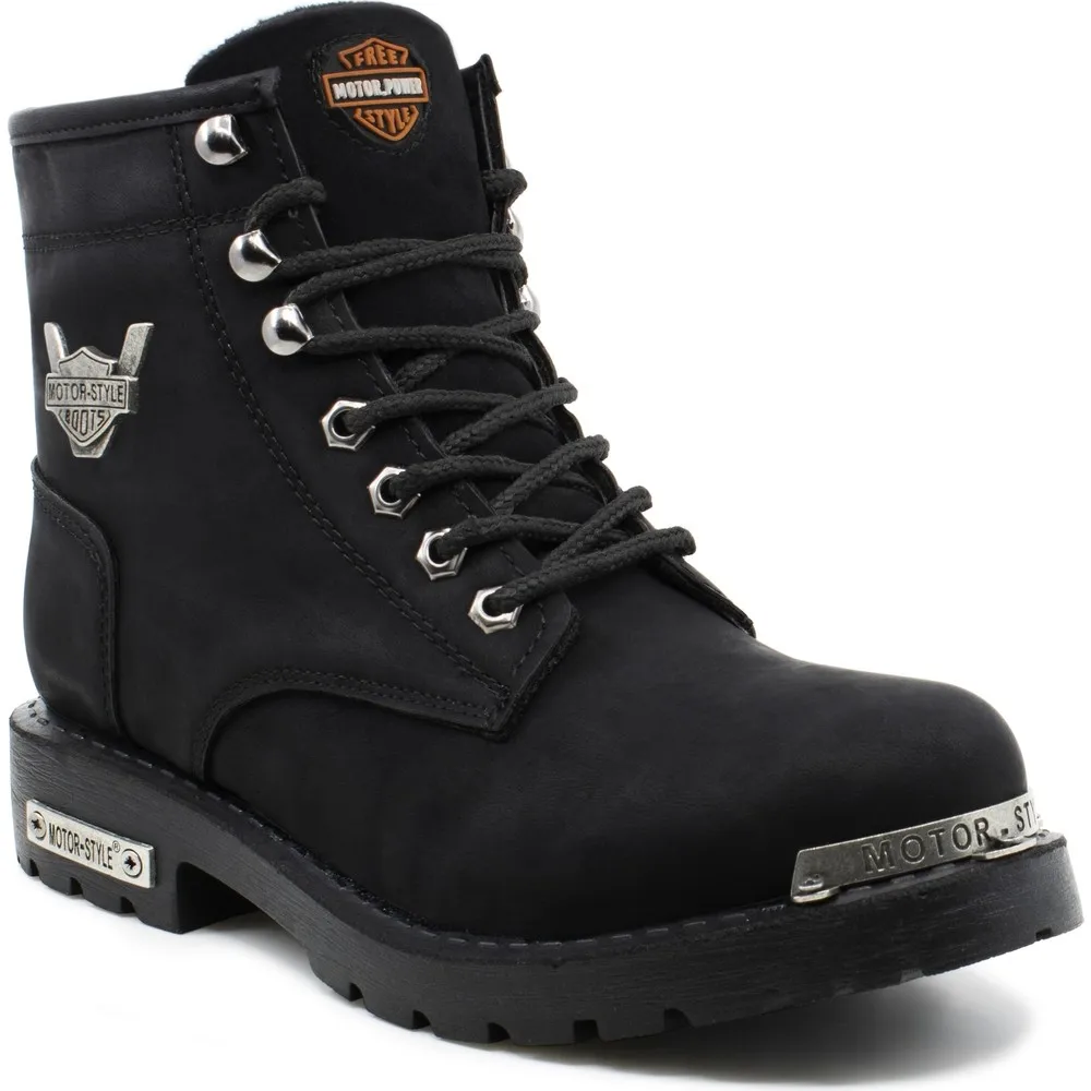 Mens Boots Waterproof Leather Casual Shoe Motocycle Ankle NonSlip Sole Comfortable Stylish Design Sneakers