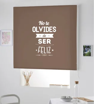 

Blind Iroa roll with phrase/Be Happy! ROLLER BLINDS TRANSLUCENT! (CAFE 100X175)