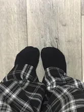 Plaid Pants Joggers Street-Sweatpant Wide-Leg Loose High-Waist Straight Plus-Size Women