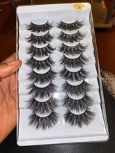 5/8 pares 3D visón pestañas 20mm pestañas 3D de pestañas falsas naturales NATURALES DE Pestaña de visón extensión belleza maquillaje pestañas