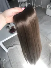 Eunice-coletero largo y recto con Clip en la cola, postizo con horquillas, extensiones de cabello sintético